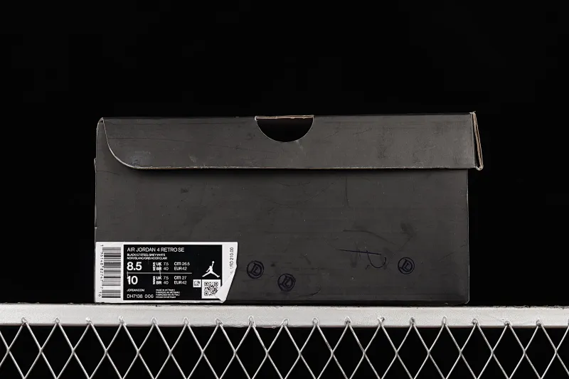 All categories Air Jordan Jordan series basketball shoes Air Jordan 4 Air Jordan 4 Retro "Olive Canvas" AJ4 Joe 4 black and gray denim DH7138-006